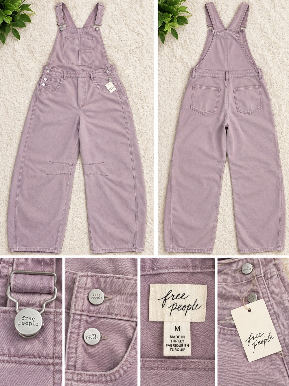 We The Free Good Luck Barrel Overalls
